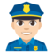 Police Officer - Light emoji on Emojione